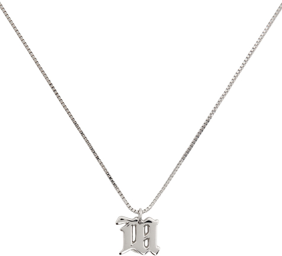MISBHV Silver 'The M' Necklace