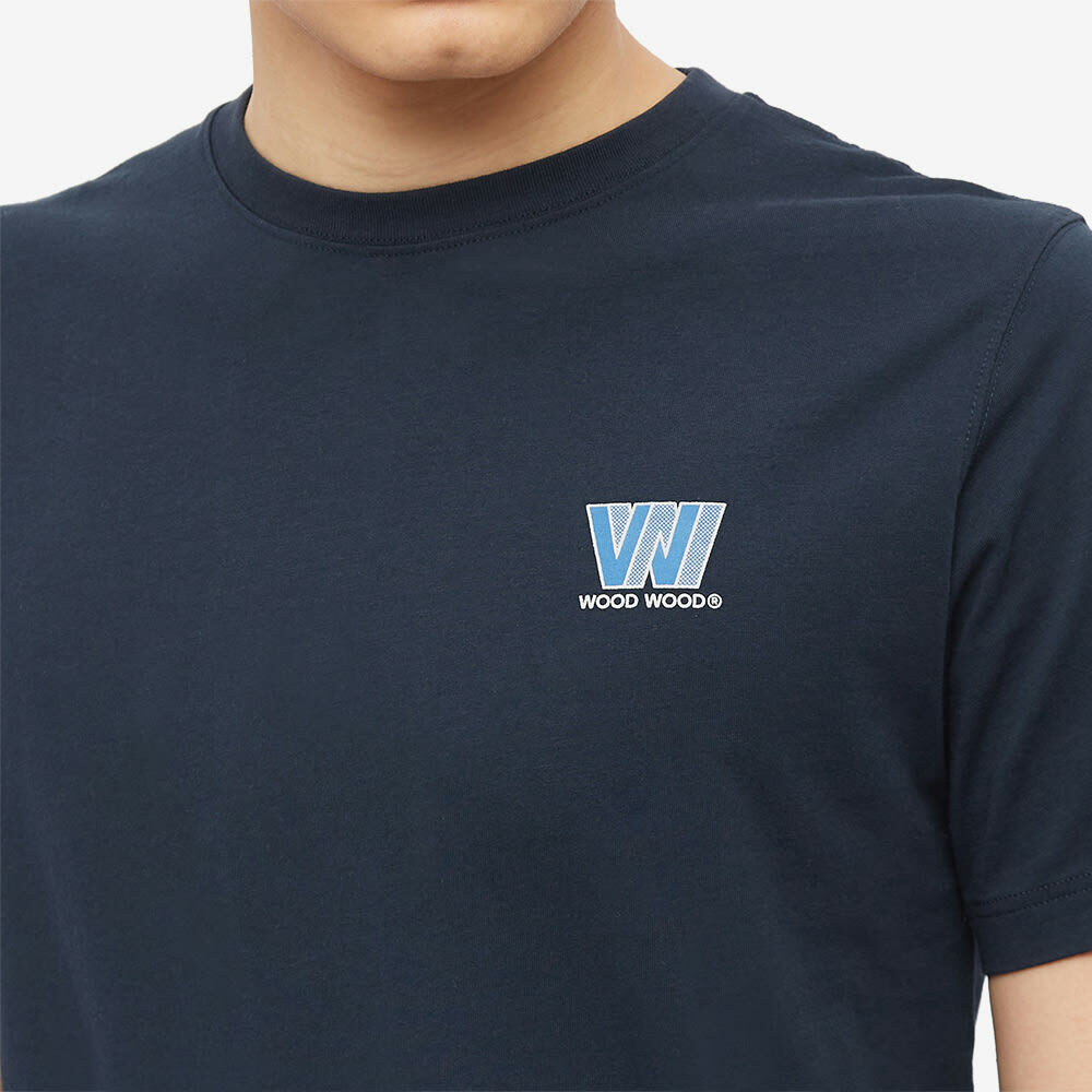 Wood Wood Men's Sami Logo T-Shirt in Navy Wood Wood