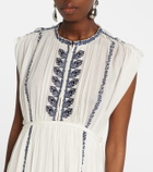 Marant Etoile Liviane embroidered cotton maxi dress