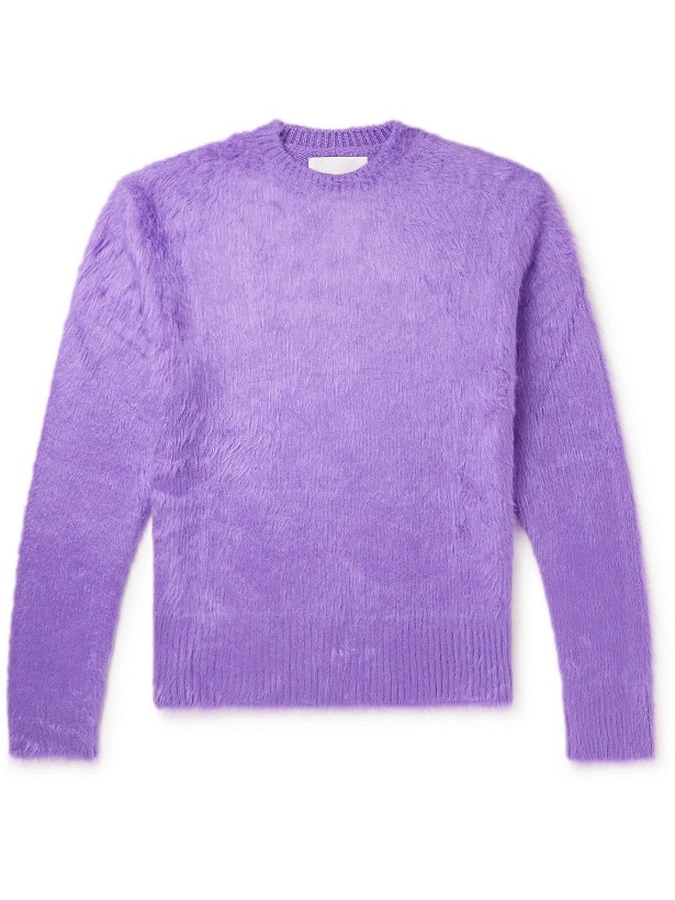 Photo: Jil Sander - Brushed-Silk Sweater - Purple