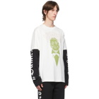 Vyner Articles Off-White Layered Skater Long Sleeve T-Shirt