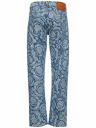 VERSACE - Baroque Jacquard Denim Jeans