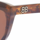Balenciaga BB0217S Sunglasses in Havana/Brown