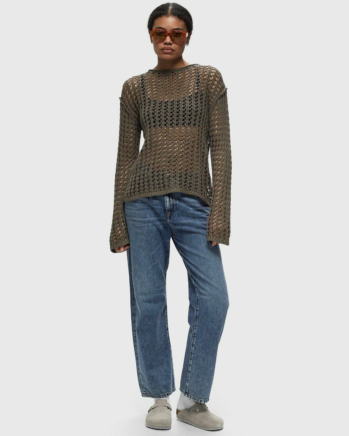 Envii Engull Ls Knit 7157 Green Pullovers