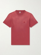 LOEWE - Anagram-Embroidered Cotton-Jersey T-Shirt - Red