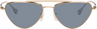 Jil Sander Gold Oliver Peoples 'Edition 1' Aviator Sunglasses