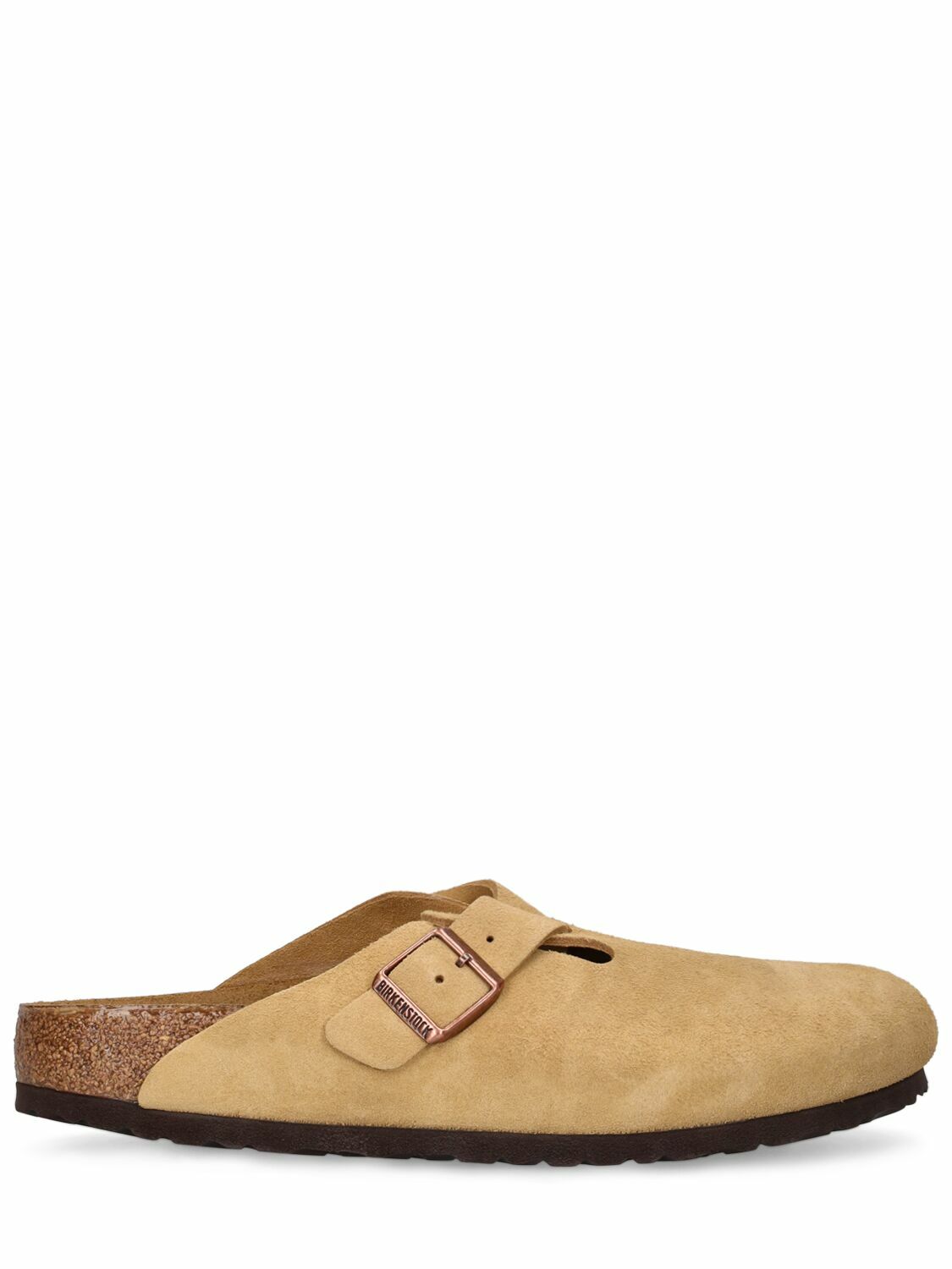 BIRKENSTOCK Boston Soft Suede Mules