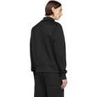 AMI Alexandre Mattiussi Black Ami De Coeur Zip Track Jacket