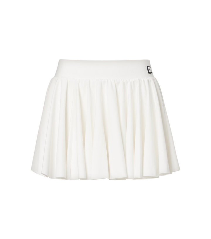 Photo: Tory Burch T Monogram gathered jersey tennis skirt