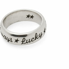 TwoJeys Always Lucky Band Ring in Silver