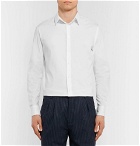 Giorgio Armani - White Slim-Fit Stretch Cotton-Blend Shirt - White