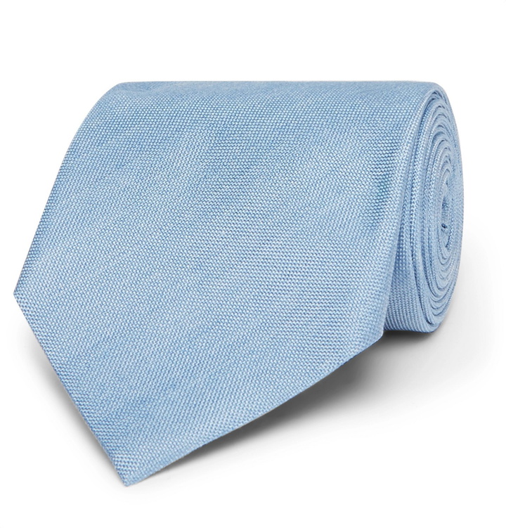 Photo: TOM FORD - 8cm Silk-Jacquard Tie - Blue