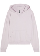 Vuori Halo Modern Hooded Stretch-jersey Sweatshirt Lilac
