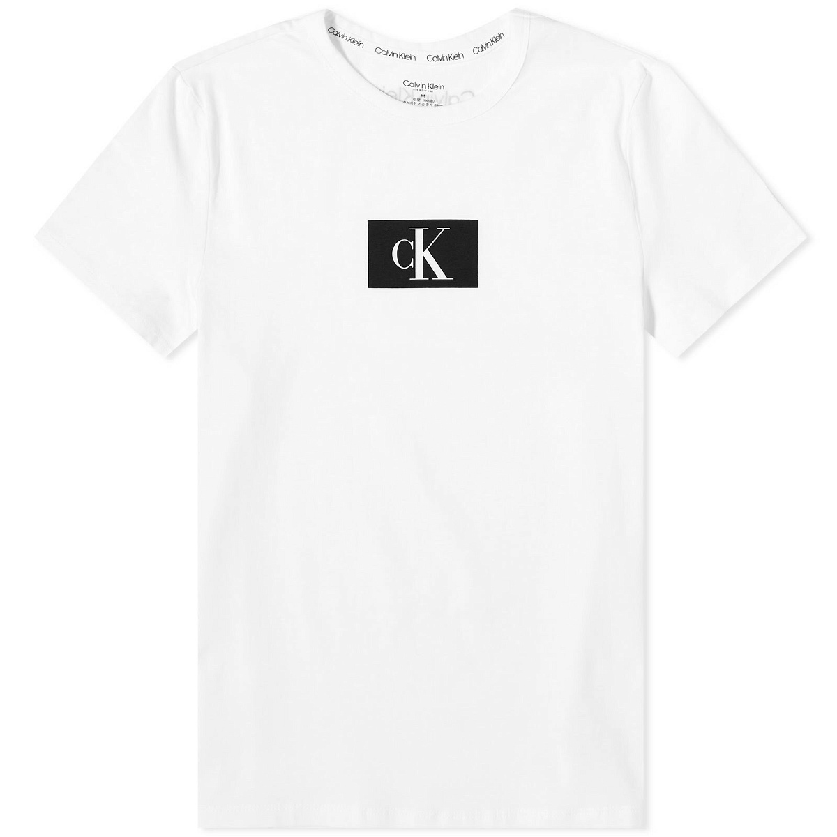 Calvin Klein Women's Crew Neck T-Shirt in White Calvin Klein