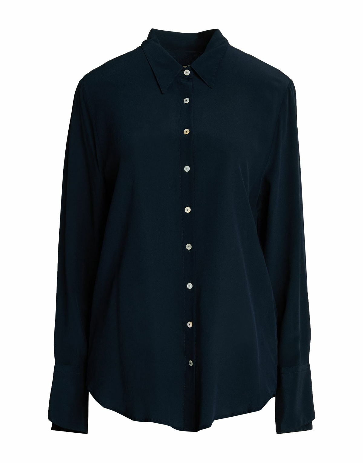 120% Lino Womens Shirt in Navy