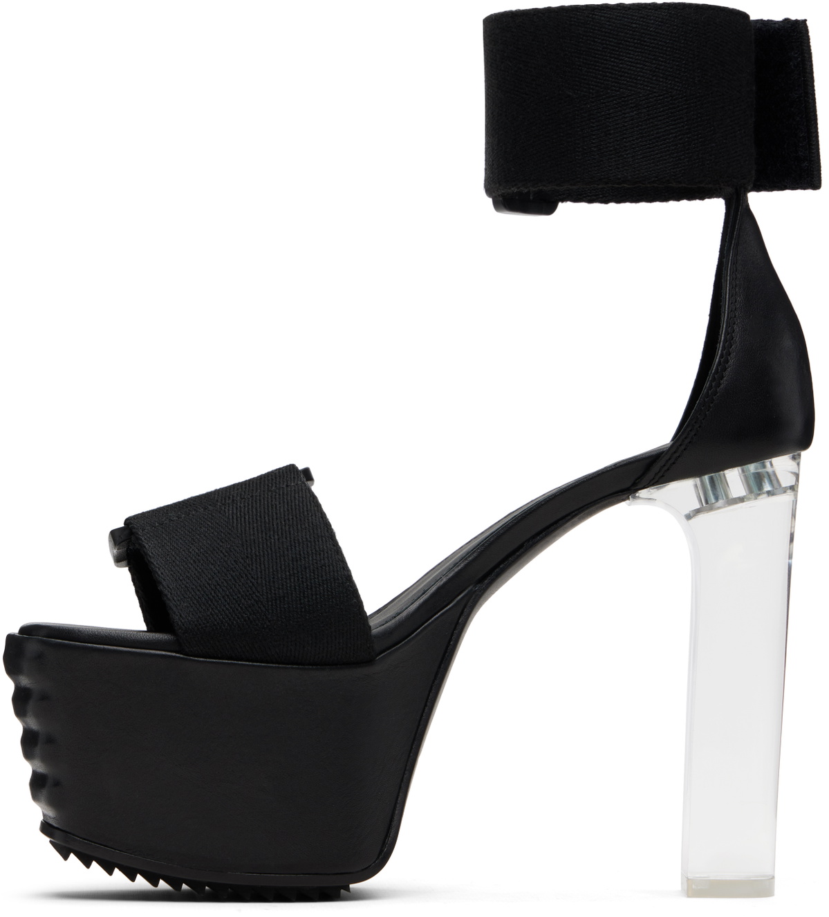 Rick Owens Black Luxor 65 Heeled Sandals