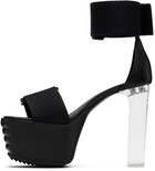 Rick Owens Black Luxor 65 Heeled Sandals