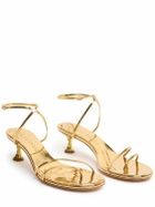 STUDIO AMELIA 50mm Helix Metallic Leather Sandals