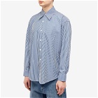Our Legacy Men's Coco 70s Shirt in Blue Mid Mgmt Stripe