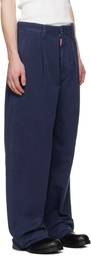 Dsquared2 Blue Re-Worked Colorblock Easy Zoot Trousers
