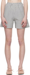 by Malene Birger White & Blue Siona Shorts
