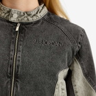 Air Jordan Women's W Moto Jacket in Black/Flat Pewter/Iron Grey