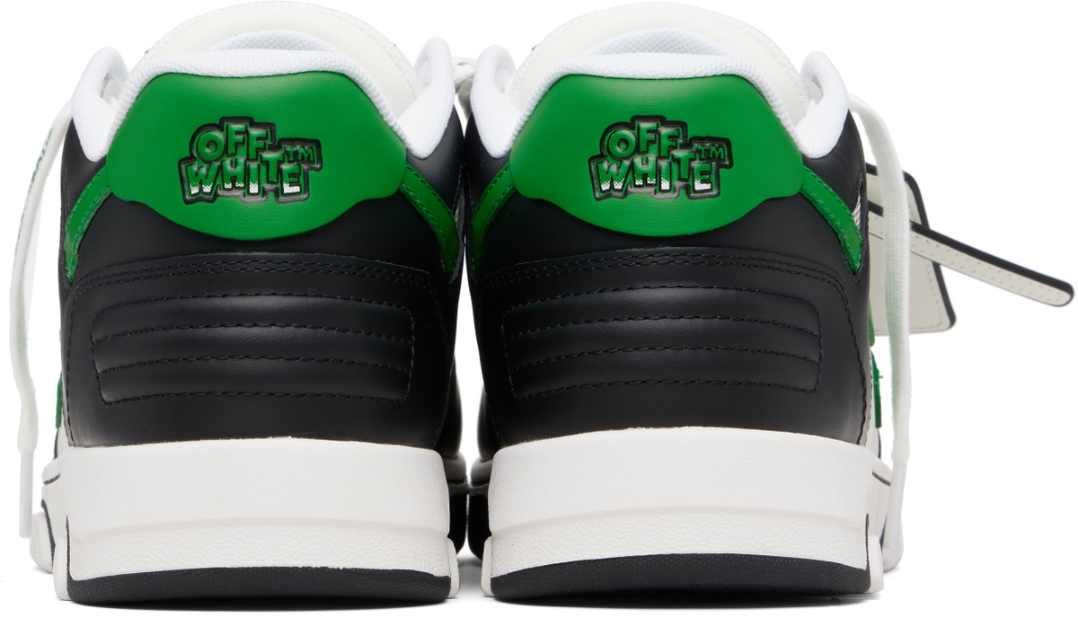 Off-White Black & Green 'Out Of Office' Calf Gradient Sneakers