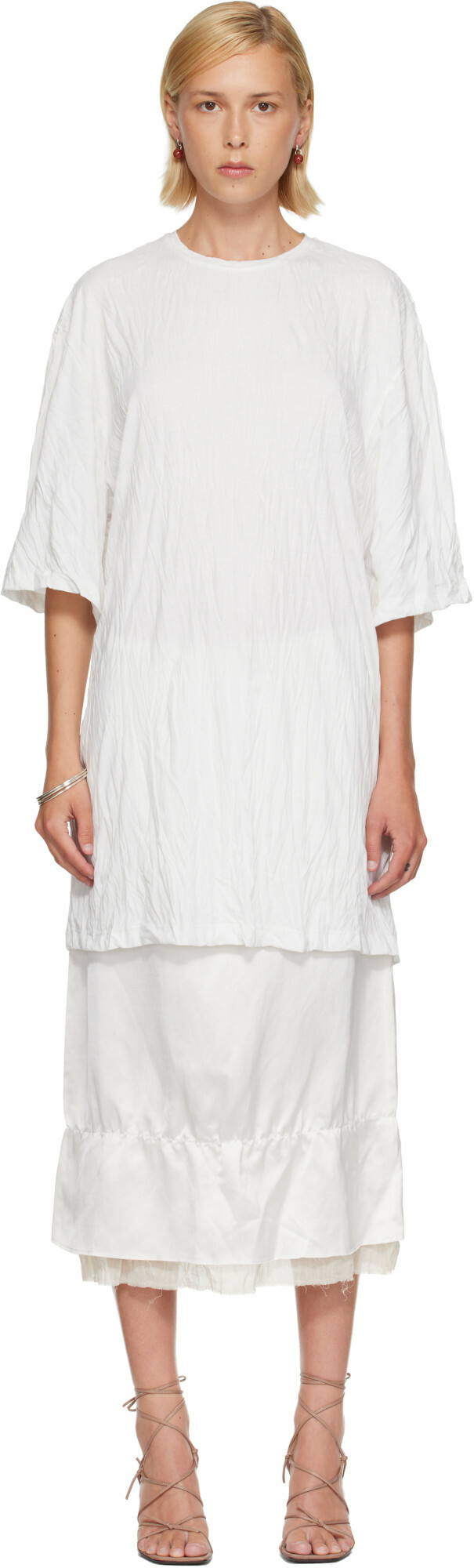 TOTEME White Relaxed Tee Minidress