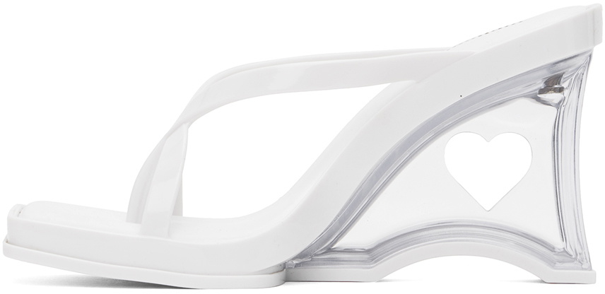 Melissa White Glass Heels