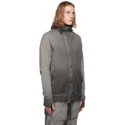 Boris Bidjan Saberi Grey Faded Zip Hoodie