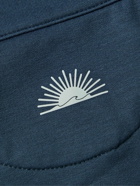 Faherty - Movement™ Stretch Recycled-Jersey Half-Zip Sweatshirt - Blue