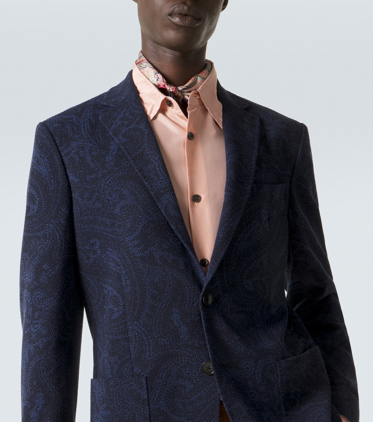 Etro Printed jersey blazer