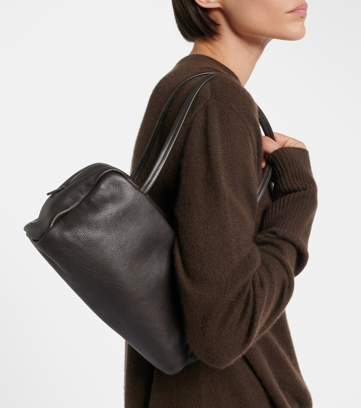 The Row Astra leather shoulder bag