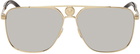 Versace Gold Aviator Sunglasses