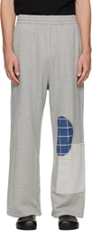 We11done Gray Repaired Sweatpants