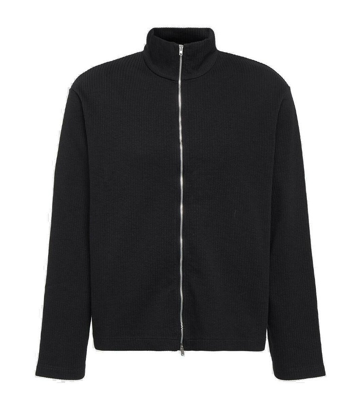 Photo: Our Legacy Shrunken cotton zip-up sweater