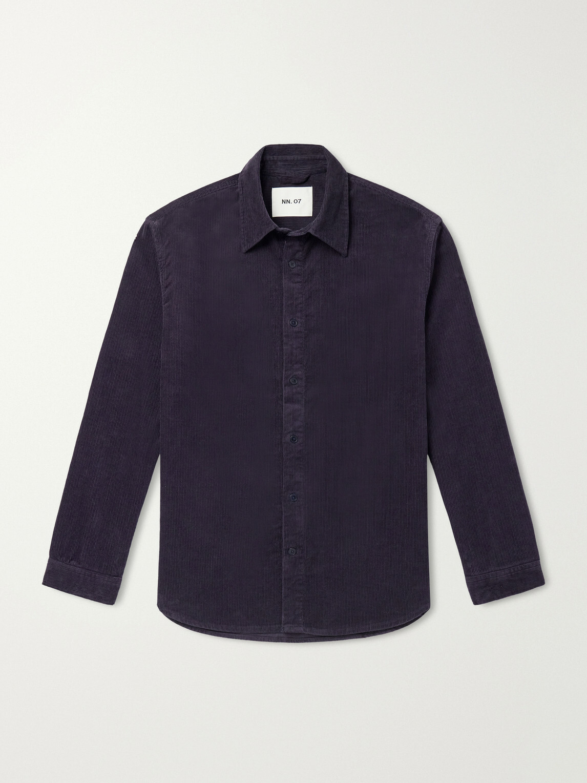 NN07 - Casper 50002 Organic Cotton-Corduroy Overshirt - Blue