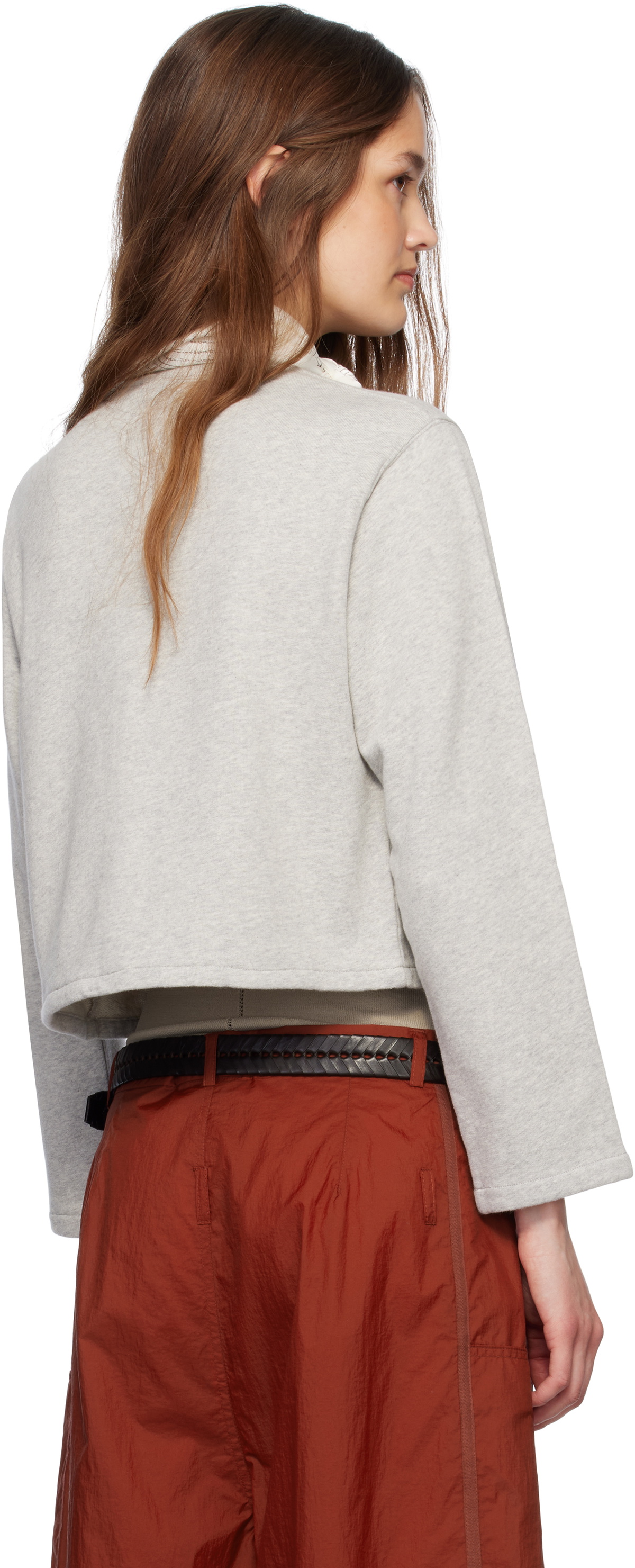 Bode Gray Heathered Cardigan