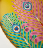 Les-Ottomans Tray Peackock by Matthew Williamson