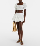 Bananhot Micaela cotton poplin miniskirt