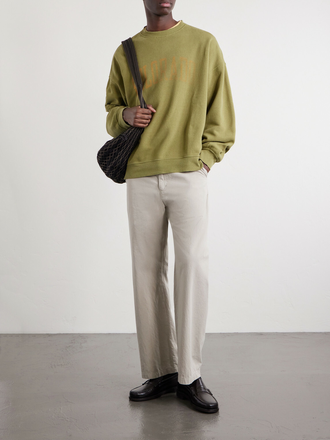 Remi Relief - Colorado Printed Cotton-Jersey Sweatshirt - Green
