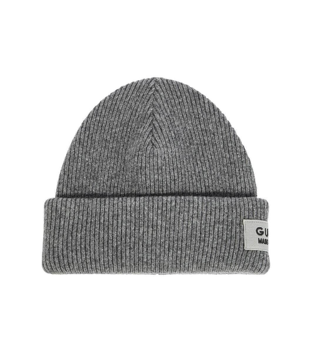 24AW new/GUCCI ウールとカシミアのビーニー Beanie White Wool and cashmere leather-trimmed beanie in white - Gucci