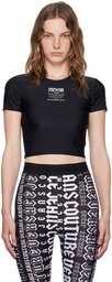 Versace Jeans Couture Black Printed Logo T-Shirt