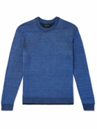 Club Monaco - Cotton and Linen-Blend Sweater - Blue