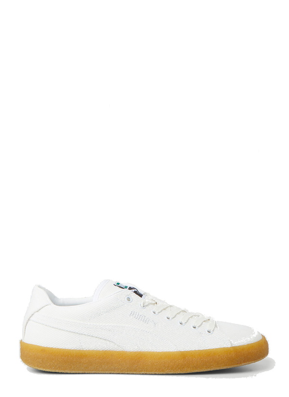 Photo: Crepe Canvas Sneakers in White