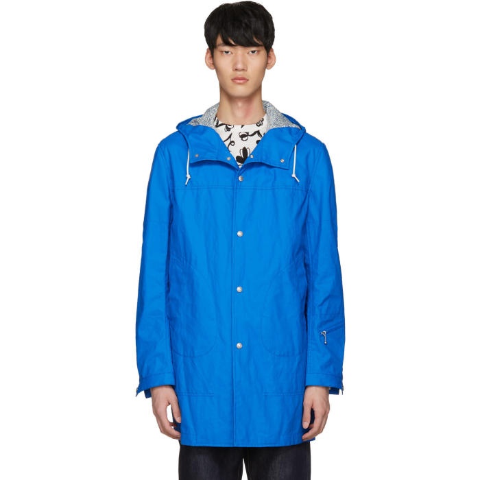 Photo: Junya Watanabe Blue Coated Linen Raincoat