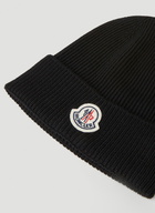 Moncler Logo Motif Beanie Hat