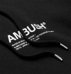 AMBUSH® - Logo-Print Loopback Cotton-Jersey Hoodie - Black