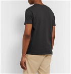 Velva Sheen - Printed Slub Cotton-Jersey T-Shirt - Black