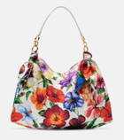 Dolce&Gabbana Medium floral satin tote bag